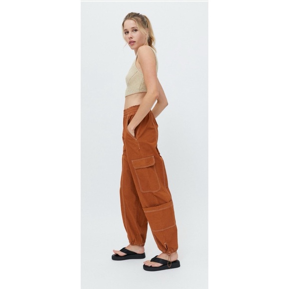 👯♀️Host Pick⚡️BDG Urban Outfitters Poplin Tie-Cuff Jogger Pants - Picture 5 of 12